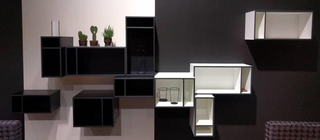 KLICKBOX KLICKBOX STORAGE SHELF DESIGN LARS HOFSJÖ 2017 COMPACT LAMINATE WALL MOUNTED OPTIONAL WITH