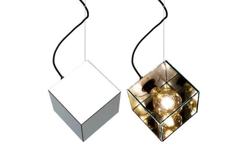 MIRAGE MIRAGE PENDANT LAMP DESIGN ADDI 2017 MIRROR GLASS/LAQUERED METAL IN BLACK E27 SOCKET FOR LOW ENERGY LIGHTBULB INCL TEXTILE CABLE IN BLACK FOR CONNECTION IN CEILING CUP HEIGHT 160MM MIRROR