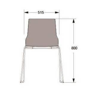 PARKER PARKER DESIGN LARS HOFSJÖ 2010 STACKABLE CHAIR FULL UPHOLSTERED. FRAME IN WHITE OR BLACK UPHOLSTERY COM 2.180 2.725 A 2.