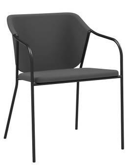 PORTIA PORTIA DESIGN SUPERLAB 2018 STACKABLE ARMCHAIR FULL UPHOLSTERED FRAME IN WHITE OR BLACK UPHOLSTERY COM 402 A 485 B 520 C 565 D 637 E