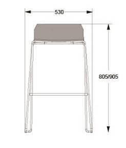 STOOLS BARKER LO BARKER STOOL DESIGN LARS HOFSJÖ 2012 STACKABLE STOOL. FULL UPHOLSTERED.