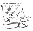 203 SEAT HEIGHT 450MM E 3.412 SEAT DEPTH 620MM F 3.828 KG LEATHER 3.