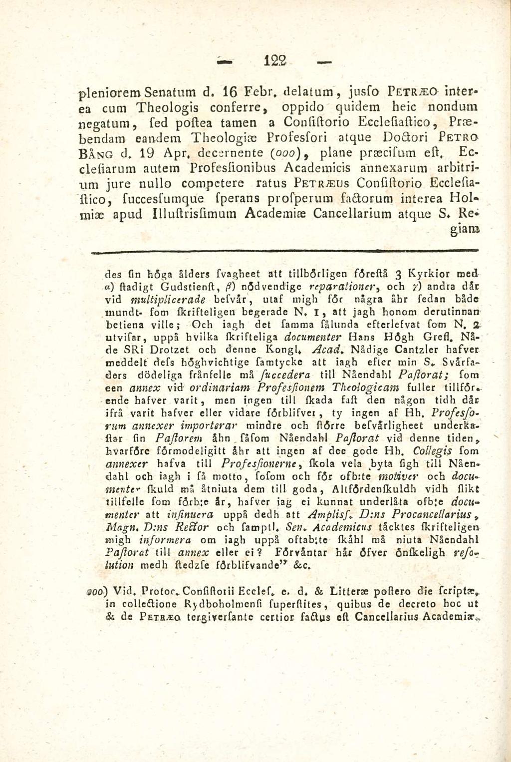 pleniorem senatum d.