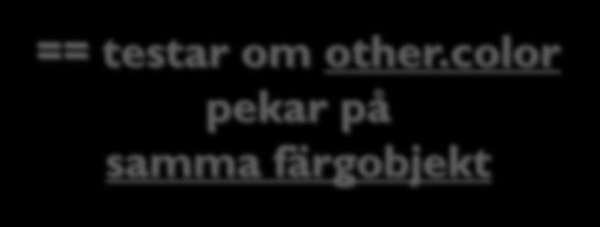 this.getclass() == other.getclass() && this.x == ((Circle)other).x && this.y == ((Circle)other).y && this.r == ((Circle)other).r && this.