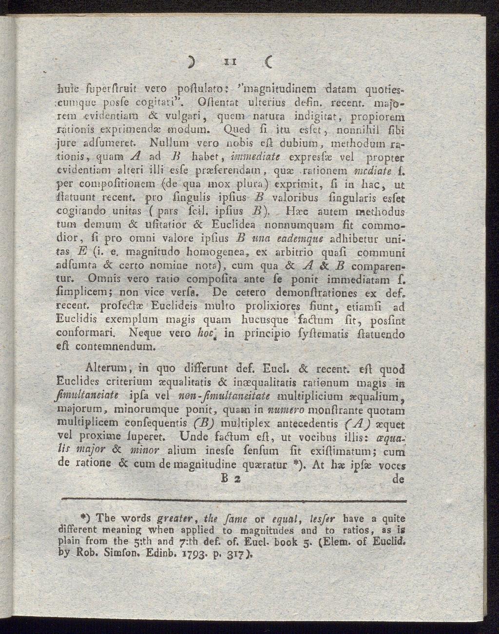 ) ii c liuic fuperftruit vero pofiulafo; ''magnitudinem datam quoties«;cumque posfe cogitara' OAentat ulterius defin recent majo rem evidentiam & vulgari, quem natura indigitat, propiorem rq t i