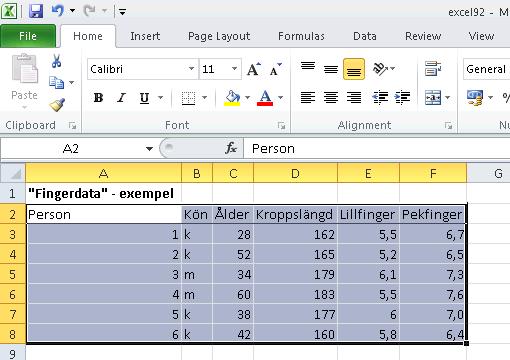 5:1 Ibland behöver man sortera sina data.