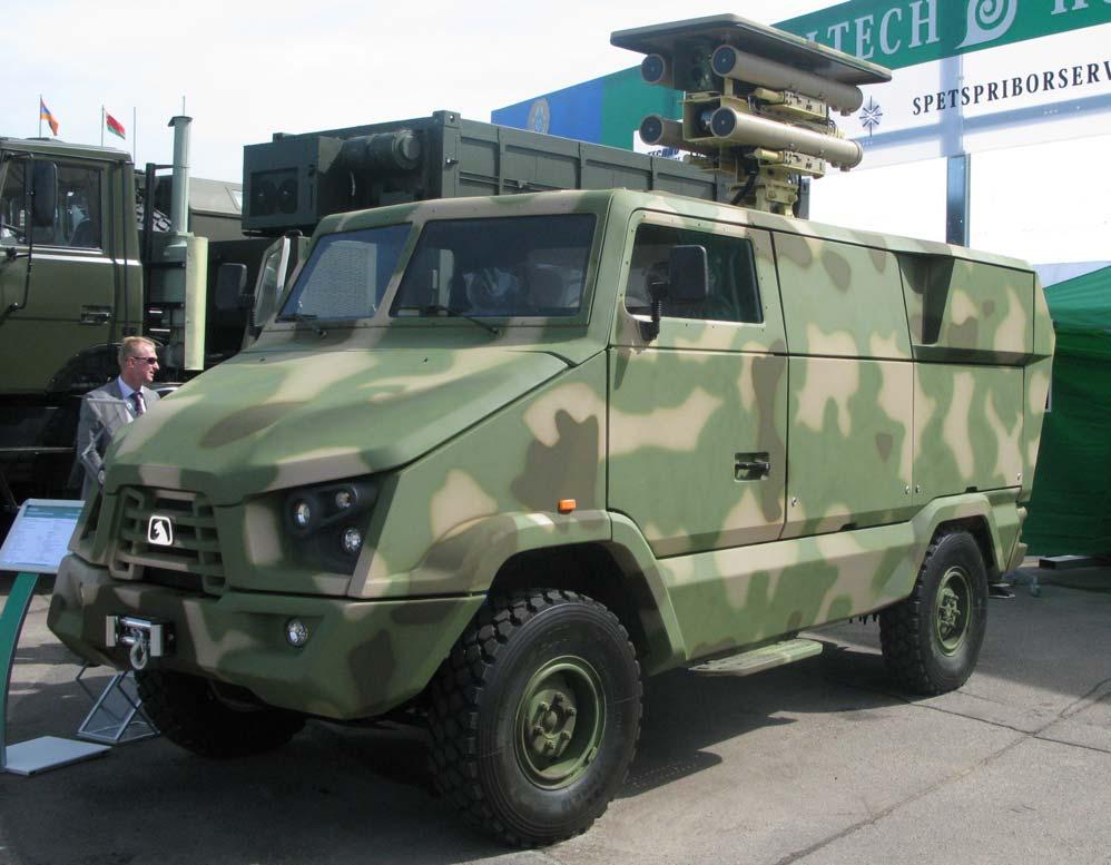 Vitrysk försvarsindustri är kända för främst tre områden, dels elektrooptiska system, dels fordonsutveckling och dels modernisering av äldre ryska system såsom t.ex. luftvärnssystem.