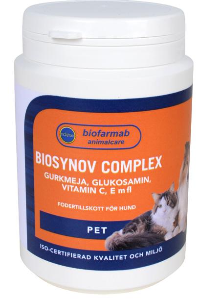 BIOSYNOV COMPLEX Glukosamin, vitaminer och kurkumin. Gurkmeja (Curcuma Longa) är en kraftfull naturlig antioxidant med en stark förmåga att neutralisera fria radikaler.