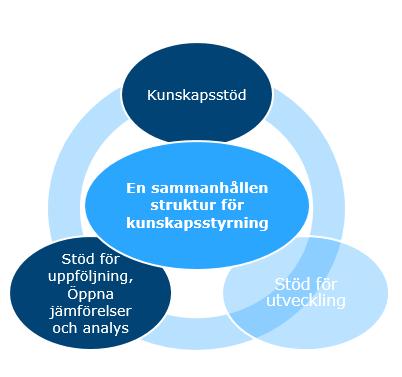 Etableringen av en sammanhållen struktur för kunskapsstyrning innebär att landstingen gemensamt identifierat och långsiktigt säkerställer finansiering för de verksamheter och funktioner man vill