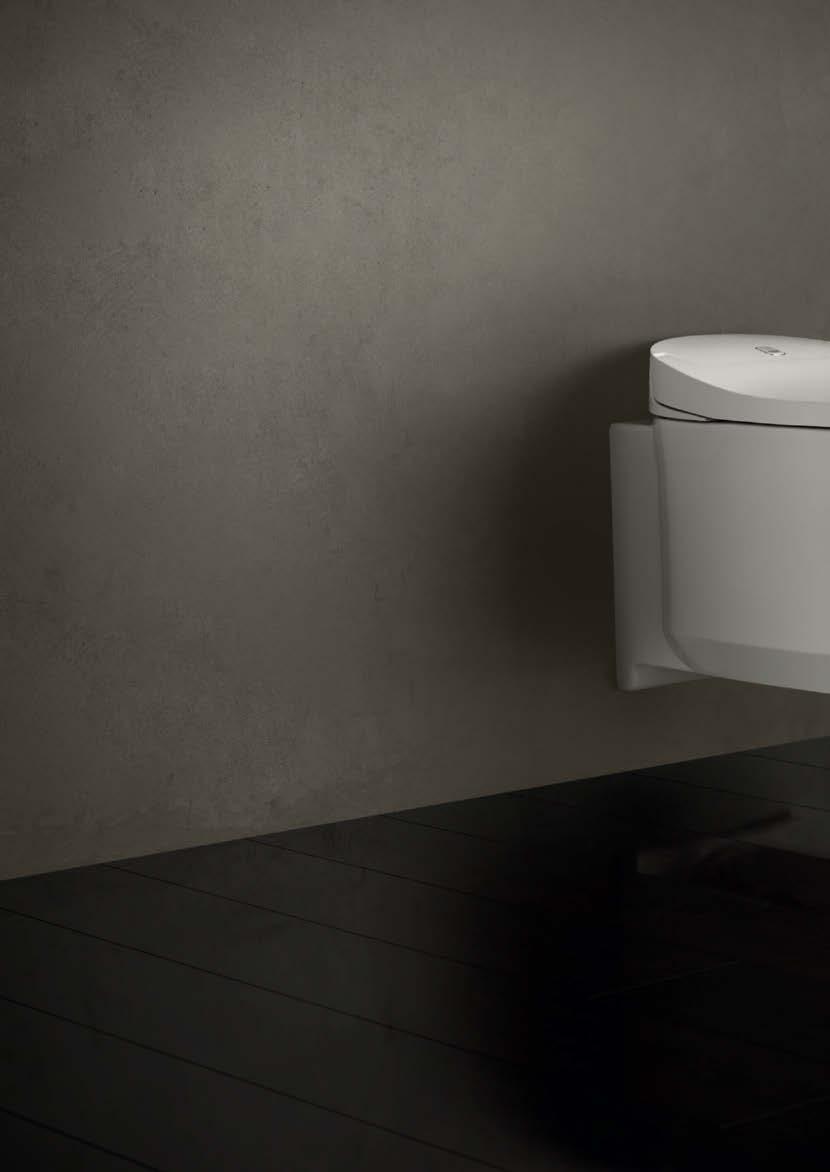 AVANCERADE TEKNOLOGIER FÖR PERFEKT HUDVÅRD grohe.se GROHE SKINCLEAN Sprayteknologin hos GROHEs duschtoaletter låter dig välja stråltyp, styrka och position individuellt.