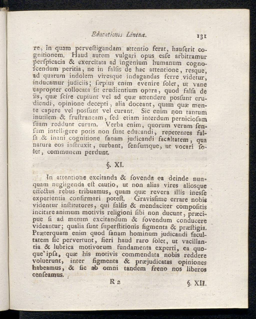 Eåacatiotiis Linsna. re, in quam perveftigandam attentio ferat, hauferit cognirionem.