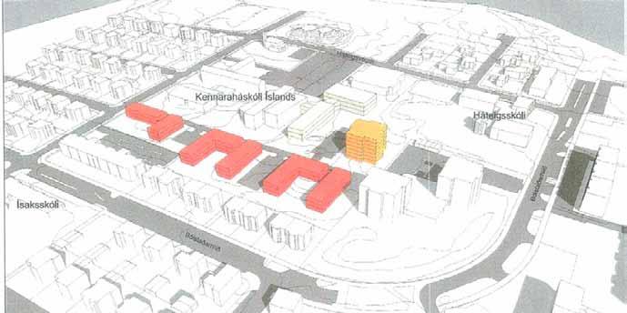 Stórfrétt frá Reykjavíkurborg Loksins, loksins Öldungaráð og lóð við Bólstaðar/ Stakkahlíð með minnst 50 íbúðum, okkar turn er gulur, lóðirnar vestan við turninn eru einnig á okkar lóð.