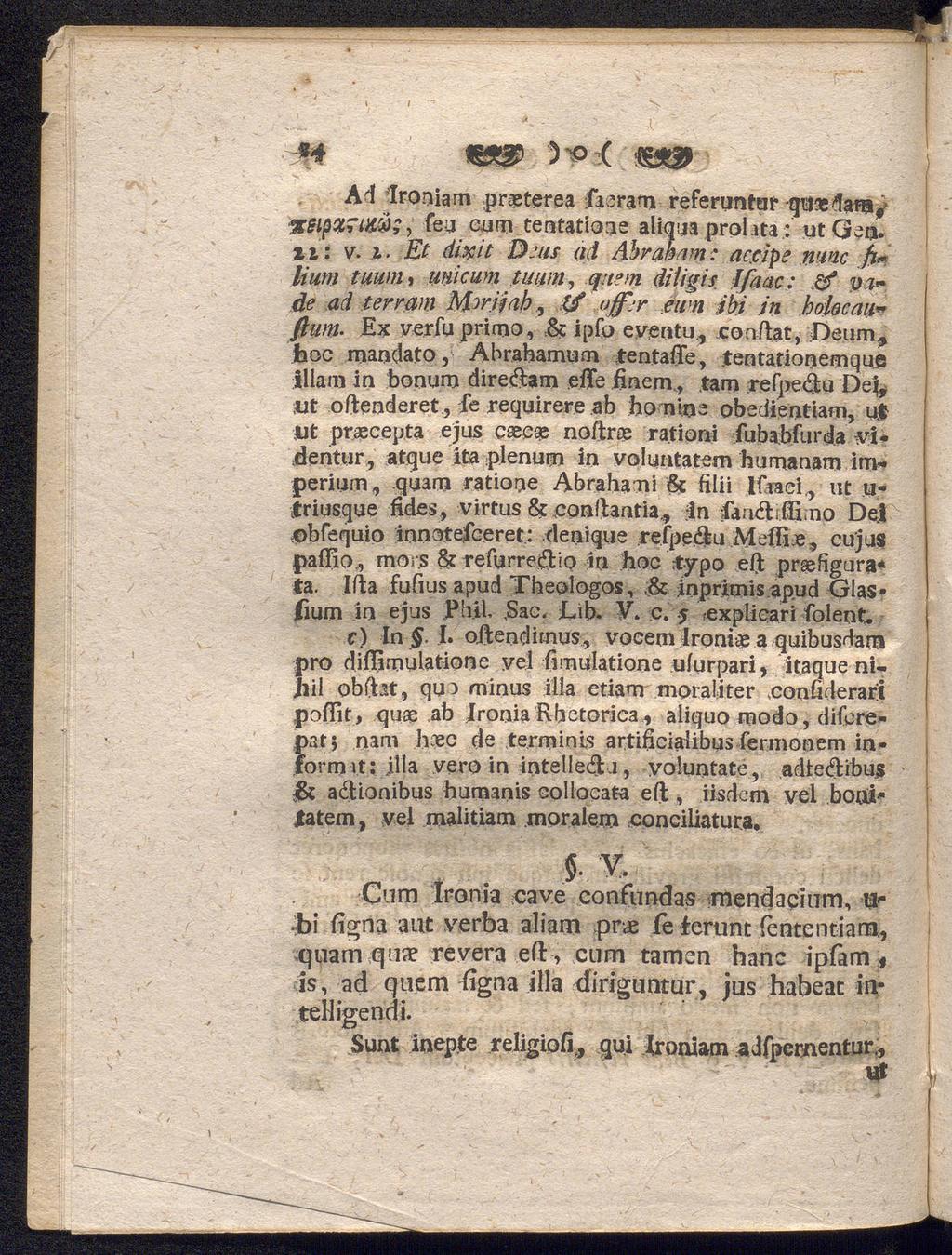 " ;l, ;.. 'A- - r-;"'v-j *+ «ar ) o ( töö» Ad lronia m pr terea faeram referimtaf gtixåamj teutatbae aliqua pro!ata.:' ut Gen. xi : v. i. Et dixit Djus ad Abraham: ac.