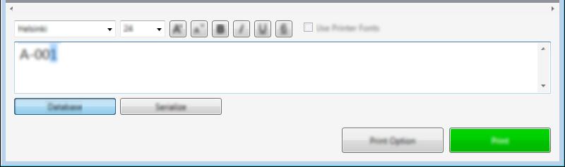 Använda Cable Label Tool (endast Windows ) Utskrift med numreringsfunktion (serialiserat nummer) 8 Du kan skapa numeriskt