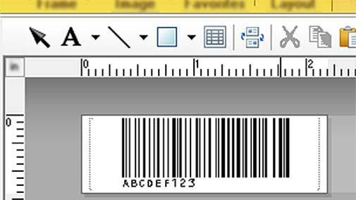 Skriva ut etiketter med hjälp av P-touch Template Avancerad mallutskrift 6 Hämta en mall och skanna en streckkod för att skriva ut en kopia eller infoga skannade data i en etikett med annat utseende.