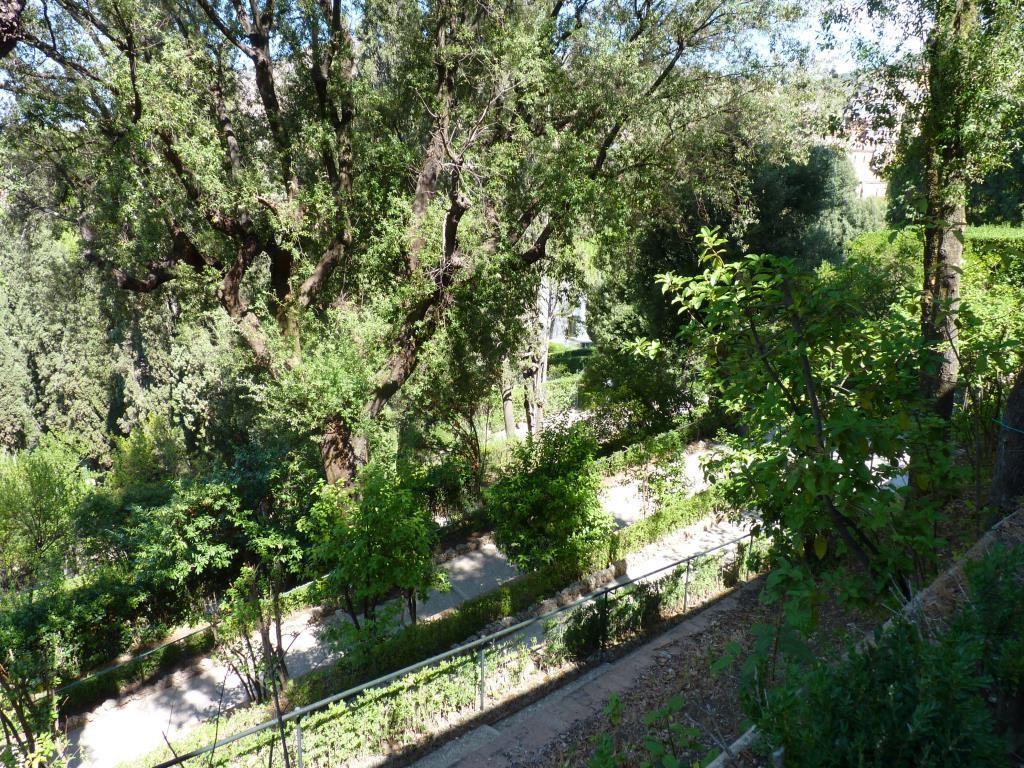 Innan jag åkte tittade jag på Villa d Estes planritning och jämförde med den franska formella trädgården.