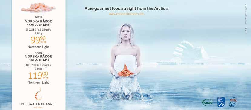 80-100 g Feldts 5 kg 59 76725 Koljafilé MSC 150-400 g Arctic seafrozen 4,50