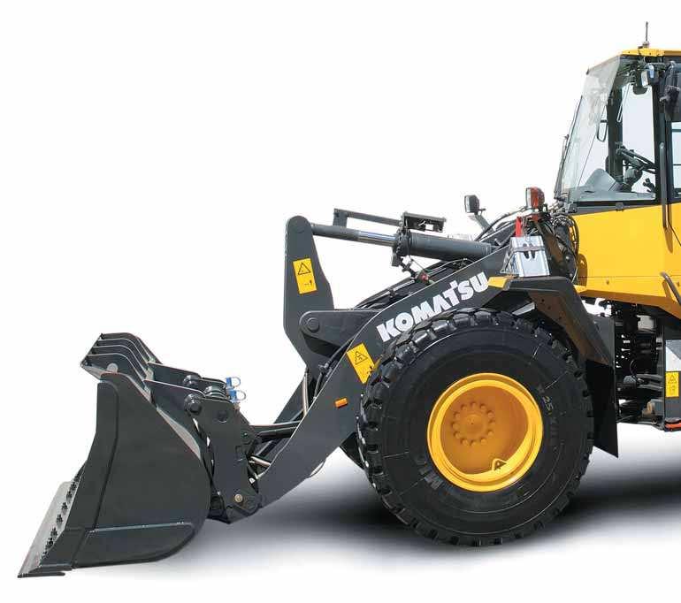 En översikt Den mångsidiga hjullastaren Komatsu WA200PZ-6 uppvisar en perfekt blandning av kraft, komfort och pålitlighet.