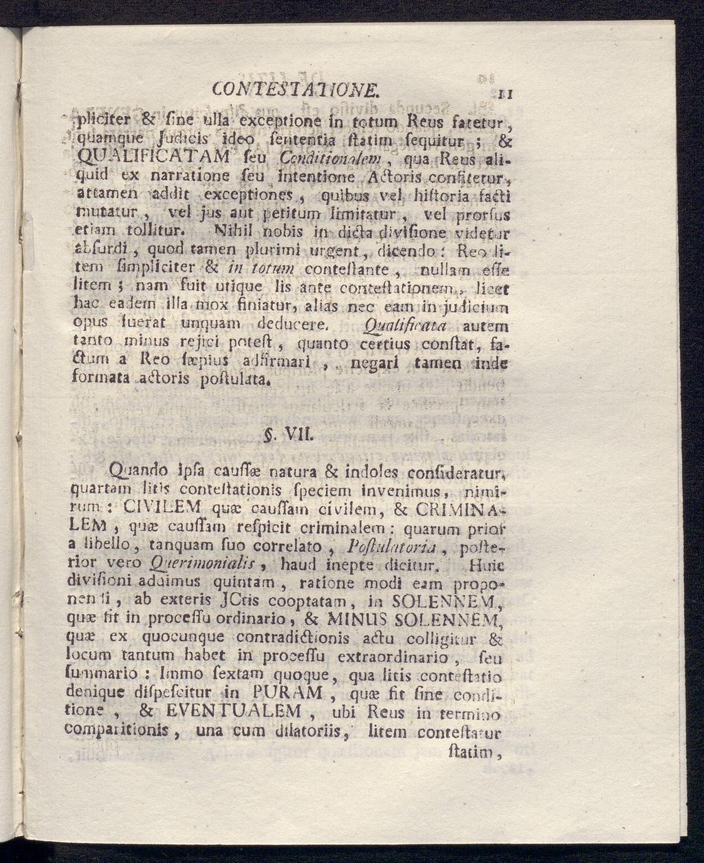 A^oris CONTESI AI 10NE. ii.pliciter 8c fine ulla cxceptione in fotum Rens fatetur, quanique J'.id?cis ideo fentenfia Rstirn fequifur ; & QUA LI FICAT AiVf feu.