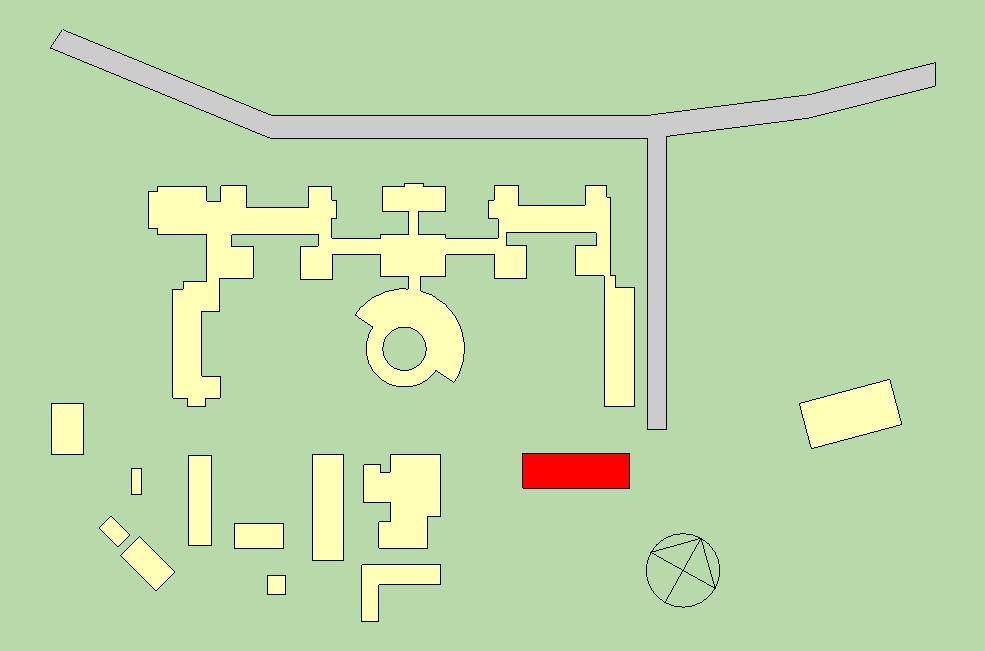 1.4 Orientering om och beskrivning av objektet För att genomföra relationsinmätningen av en byggnad valdes byggnad 96 på Högskolan i Gävle (Figur 1).