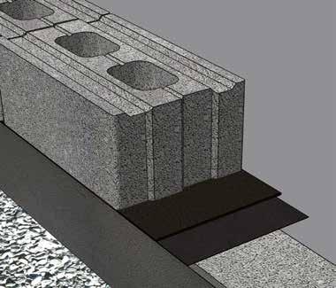 3.1.3 Grundning av murverk 3.1.4 Glidskikt Murverk av Leca Block som är del av klimatskärmen grundas med Base 103 Rödgrund eller annat bruk i klass CS III.