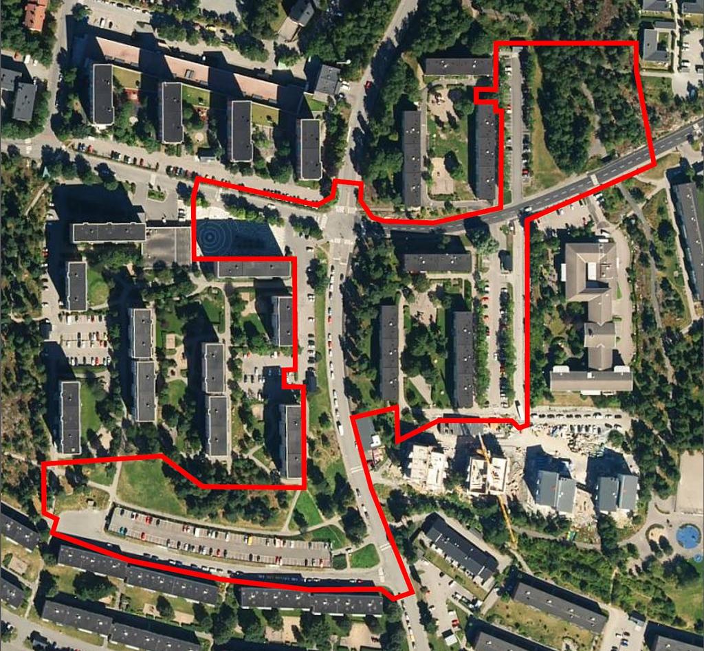 Sid 10 () Planens föreslagna fördelning utav kvartersmark och allmän platsmark visas i figur 3.