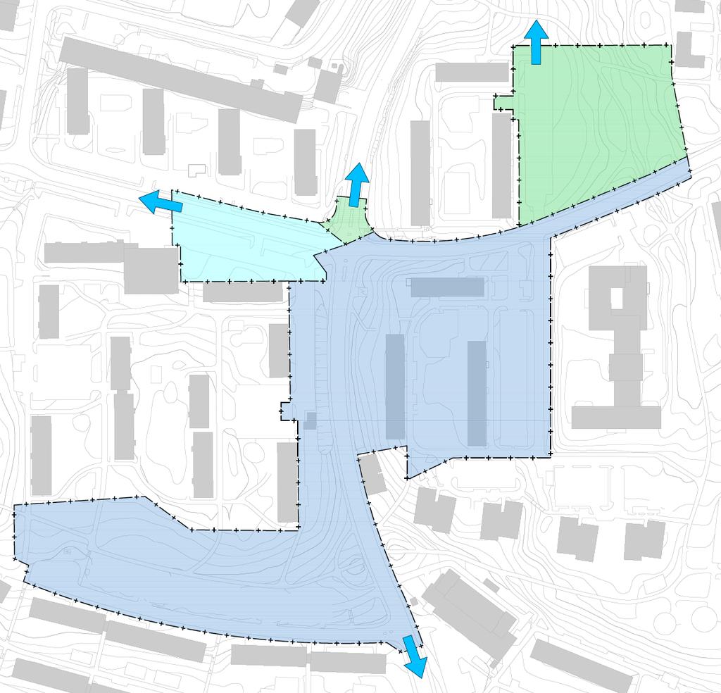 Sid 18 () Inom planområdet finns tre stycken delavrinningsområden.