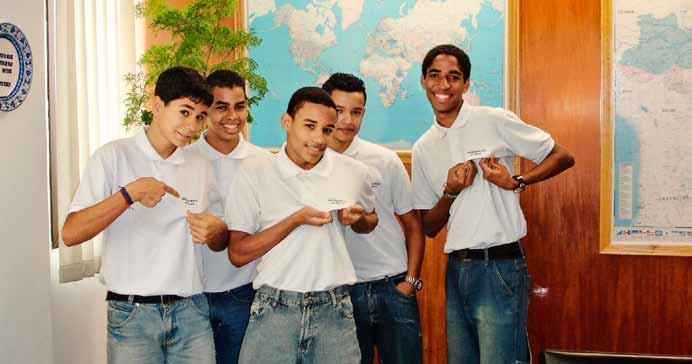 H å l l b a r H e t Deltagare i Bom Menino projektet i Brasilien.