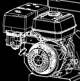 Motor (FIG 8) JärnHästen drivs av en robust bensinmotor. Det finns två alternativ av motor att välja mellan.