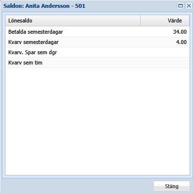 Person Lönesaldo Här ser du det aktuella lönesaldot för den person som du har