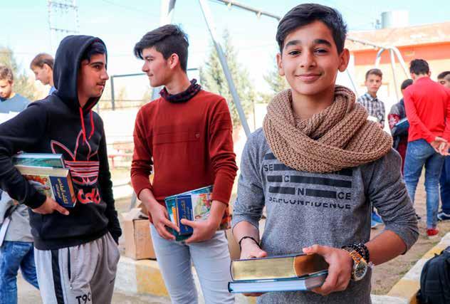 Open Doors delade ut över 114 000 biblar och annat kristet material i Syrien under förra året. Jag besökte en änkas hem och fick höra att hennes bibel hade bränts under ockupationen av orten Maaloula.