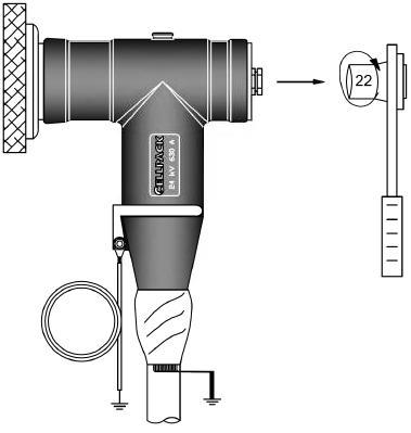 silikonfett GM1 Montera adapterpluggen i anslutningsdonet CTS, dra åt adaptern manuellt.