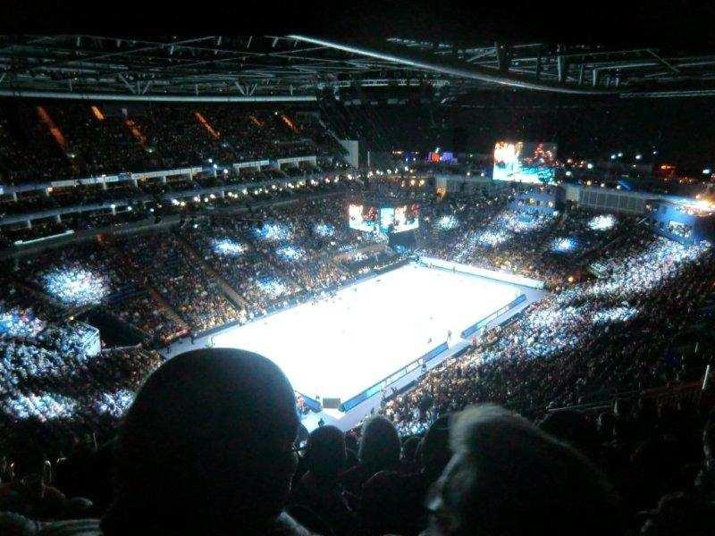 O2 Arena rymmer ca 17 000 åskådare när det är dags för tennis.