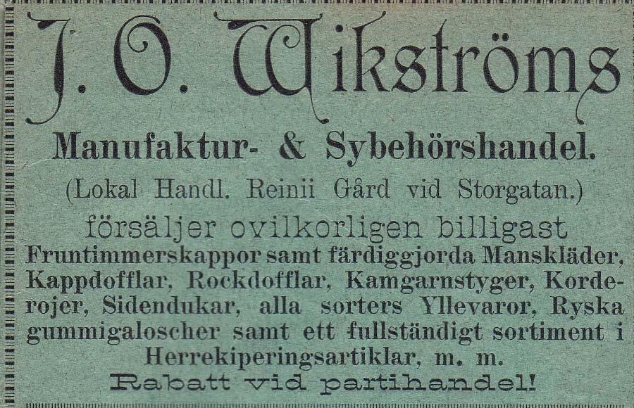 15 Wikströms Manufaktur &