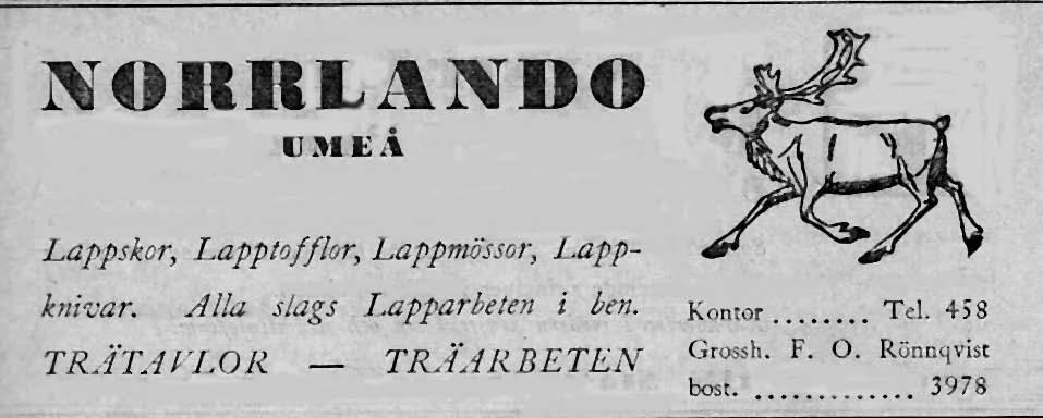 7 Karlsson, Augusta Linnesömnad & Hvitvaruaffär ( Snedt emot Umebladet ) 1903 Damlinnen från 1:10 Barnförkläden från 50 öre Nattlinnen - - 8:- Barnlinnen - - 70 - - Nattröjor - - 1:25 Mansskjortor -