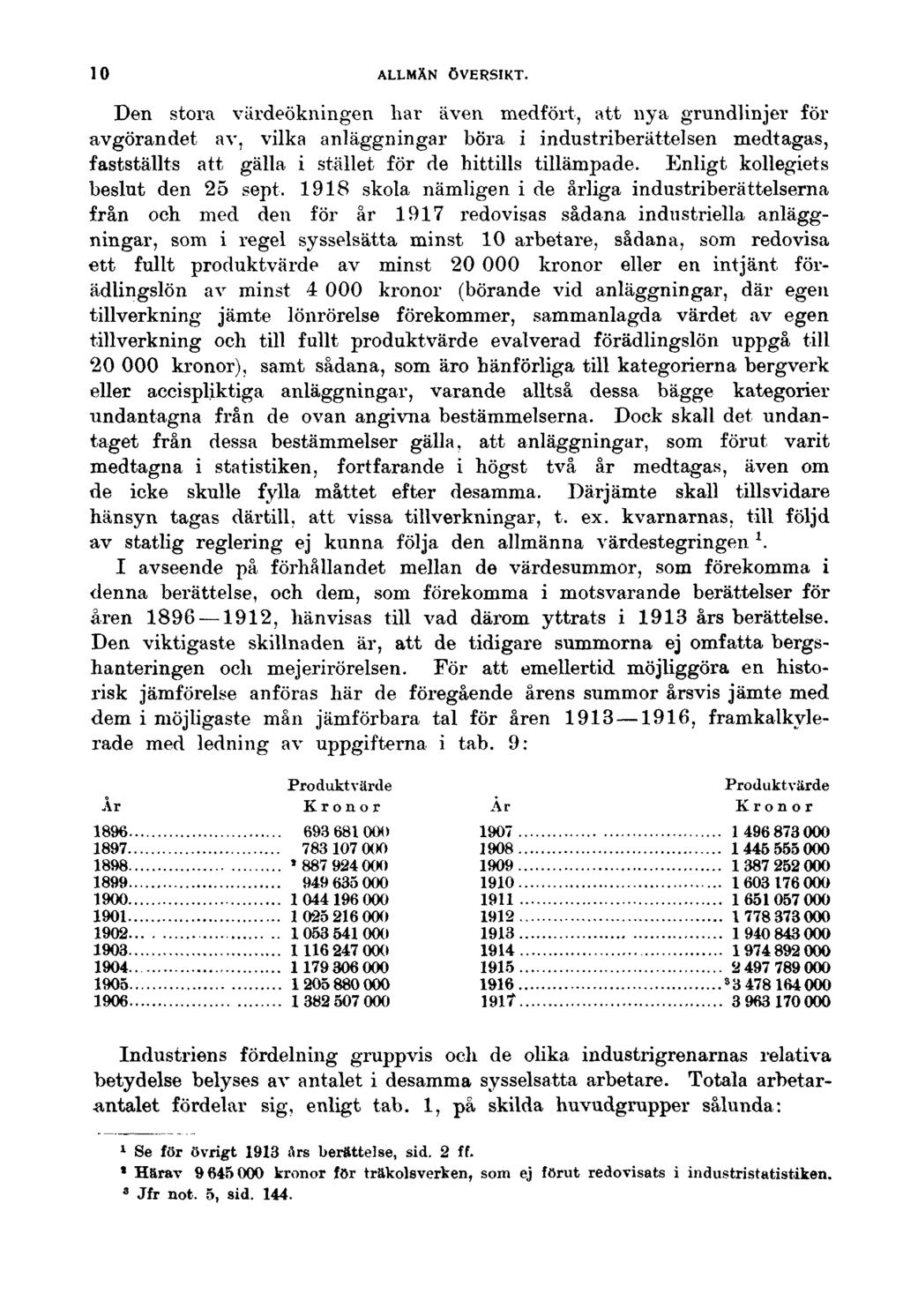 10 ALLMÄN ÖVERSIKT.