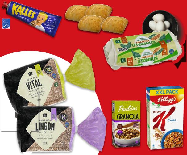 KAVIAR KALLES 250-300g Olika sorter Jämförpris 73:00-87:60 kr/kg CIABATTA ATTATA DAFGÅRD 150g Jämförpris 40:00