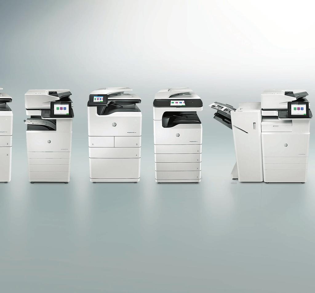 Upplev den nya maskinparken Laguppställningen för HP A3 Managed MFP:er och skrivare 16 nya plattformar Över 50 unika modeller Från fokuserade team till globala funktioner nästa