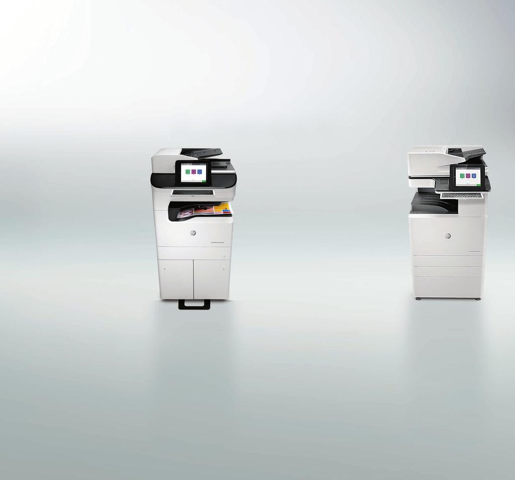 HP A3 Managed MFP:er och skrivare Skillnaden med PageWide HP A3 LaserJet Managed MFP:er och skrivare för