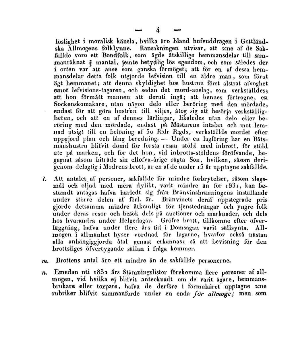 4 löslighet i moralisk känsla, hvilka. äro bland hufvuddragen i Gottländska Allmogens folklynne.