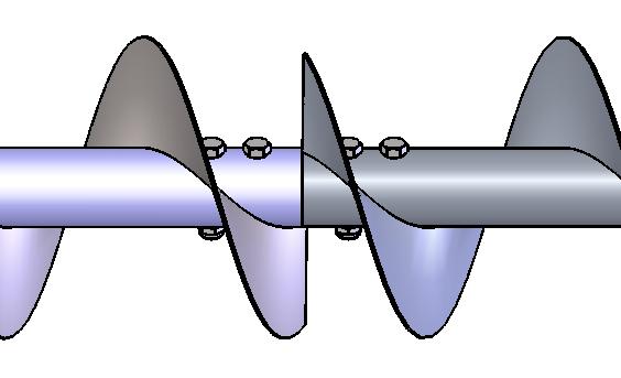 3.4 Förlängning En förlängning innehåller utöver ytterrör och spiral även skarvmanschett och skarvtapp. Spiralen i en förlängning har alltid samma längd som ytterröret.