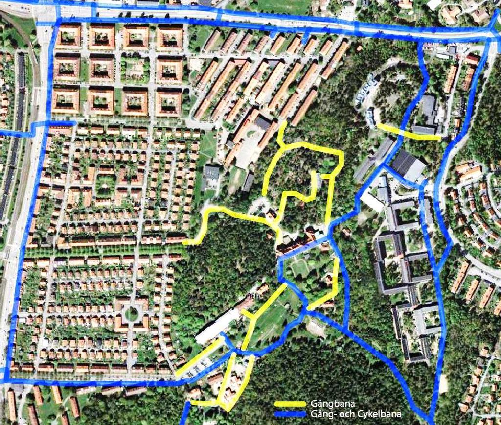 2.3 Trafiksystem 2.3.1 Gång- och cykeltrafik Längs Torpagatan och Munkebäcksgatan finns stadens övergripande gång- och cykelvägnät.