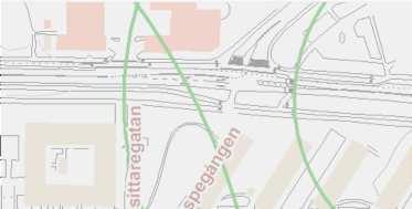 Qvidingsgatan stombuss 17 Solrosgatan, spårvagnslinje 3 Studiegången stombuss 17 Sanatoriegatan, spårvagnslinje 3 Kollektivtrafikhållplatser och vilka områden som ligger inom 400 meter