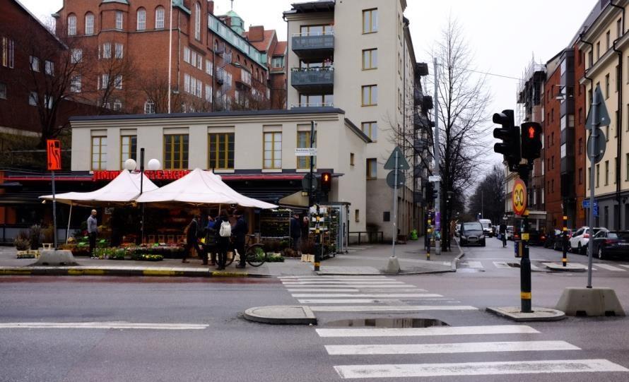Figur 5 Exempel på gräns, Stadsgårdsleden och förkastningsbranten mellan Slussen och Londonviadukten Noder Viktiga noder utgörs