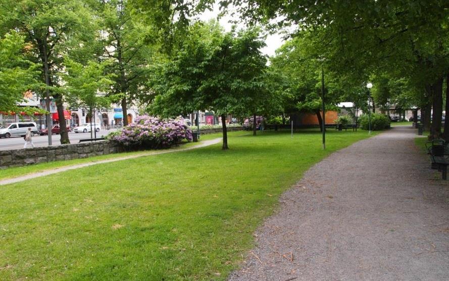 Landskapsrum De viktigaste och mest framträdande landskapsrummen finns kring de lägre belägna delarna av Vitabergsparken, Tengdahlsparken,