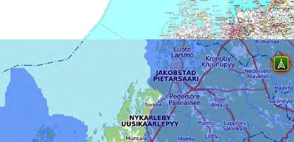 SVEVIND OY AB SANDBACKA VINDKRAFTSPARK 107 (224) Pohjakartta MML Taustakarttarasteri 3/2013 Kronoby / Kruunupyy Sandbacka Vasa / Vaasa 0 10 20 30 40 2 1 Figur 14-1.