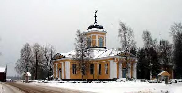 SVEVIND OY AB SANDBACKA VINDKRAFTSPARK 118 (224) Figur 15-5. Oravais kyrka och begravningsplats, Vörå. Oravais kyrka. Bild: MV/RHO Maria Kurtén 2007.