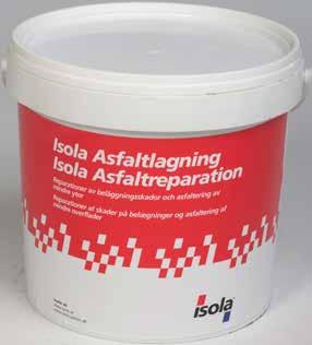 Lagning av asfalt- och betongytor När man behöver laga och justera asfalt- och betongytor på gator, p-platser, gångbanor, uppfarter, garage mm är Isola Asfaltlagning en utmärkt produkt.