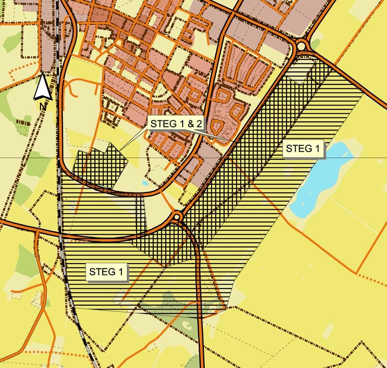 Landskapsbild Utredningsområde Det aktuella utredningsområdet ligger i sydöstra utkanten av Falköping och det omfattar cirka 50 hektar.