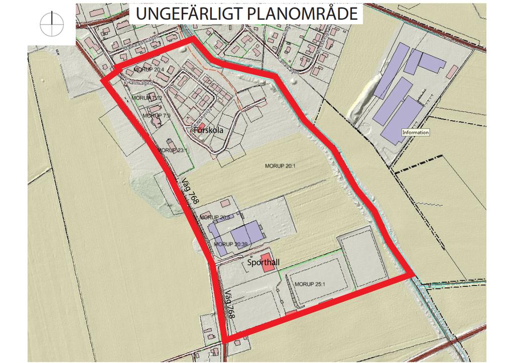 Planeringsunderlag Geoteknik 2018-03-16 Projektnummer 120339 1 Objekt har på uppdrag av Falkenbergs kommun utfört en översiktlig geoteknisk undersökning för detaljplan inom Morup 23:1 m fl. 1.1 Topografi Områdets ytbeskaffenhet består av grovterrasserad mark samt åkermark.